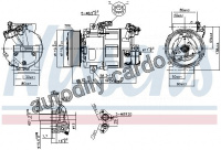 Kompresor klimatizace NISSENS 89313