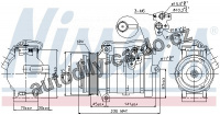 Kompresor klimatizace NISSENS 89315