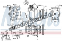 Kompresor klimatizace NISSENS 89291