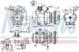 Kompresor klimatizace NISSENS 89291