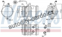 Kompresor klimatizace NISSENS 89275