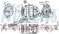 Kompresor klimatizace NISSENS 89359