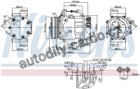 Kompresor klimatizace NISSENS 89347