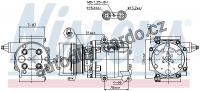 Kompresor klimatizace NISSENS 89358