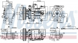 Kompresor klimatizace NISSENS 89351