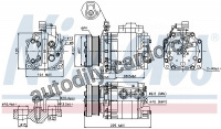 Kompresor klimatizace NISSENS 89354