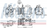 Kompresor klimatizace NISSENS 89354