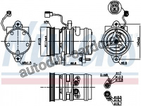 Kompresor klimatizace NISSENS 89272