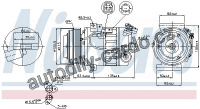 Kompresor klimatizace NISSENS 89394