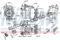 Kompresor klimatizace NISSENS 89417