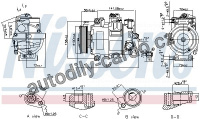 Kompresor klimatizace NISSENS 89415