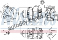 Kompresor klimatizace NISSENS 89418