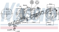 Kompresor klimatizace NISSENS 89392