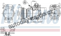 Kompresor klimatizace NISSENS 89387