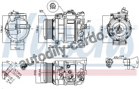 Kompresor klimatizace NISSENS 89412