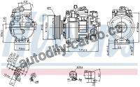 Kompresor klimatizace NISSENS 89384