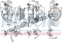 Kompresor klimatizace NISSENS 89443