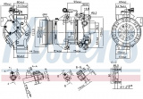 Kompresor klimatizace NISSENS 89443