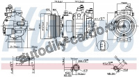 Kompresor klimatizace NISSENS 89421