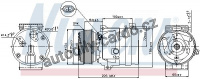 Kompresor klimatizace NISSENS 89435