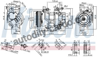 Kompresor klimatizace NISSENS 89528