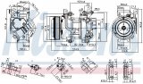 Kompresor klimatizace NISSENS 89528