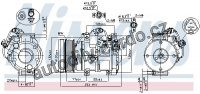 Kompresor klimatizace NISSENS 89511