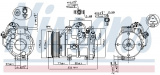 Kompresor klimatizace NISSENS 89511