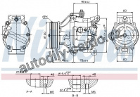 Kompresor klimatizace NISSENS 89530