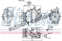 Kompresor klimatizace NISSENS 89520