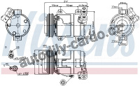 Kompresor klimatizace NISSENS 89519