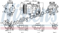 Kompresor klimatizace NISSENS 89516