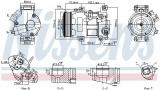 Kompresor klimatizace NISSENS 89516