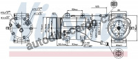 Kompresor klimatizace NISSENS 89452