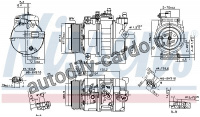 Kompresor klimatizace NISSENS 89496