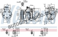 Kompresor klimatizace NISSENS 89533