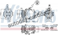 Kompresor klimatizace NISSENS 89591 - akce