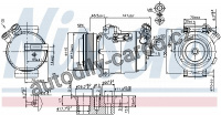 Kompresor klimatizace NISSENS 89592