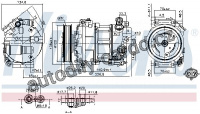 Kompresor klimatizace NISSENS 89584