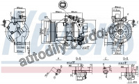 Kompresor klimatizace NISSENS 89554