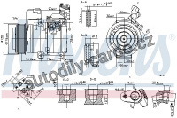 Kompresor klimatizace NISSENS 89586