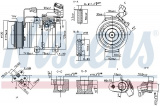 Kompresor klimatizace NISSENS 89586