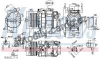 Kompresor klimatizace NISSENS 89595