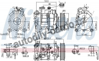 Kompresor klimatizace NISSENS 89593