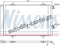 Chladič klimatizace NISSENS 940189
