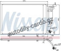 Chladič klimatizace NISSENS 940286