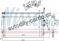 Chladič klimatizace NISSENS 940590