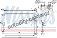 Chladič klimatizace NISSENS 940598