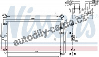 Chladič klimatizace NISSENS 940599