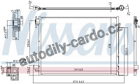 Chladič klimatizace NISSENS 940593